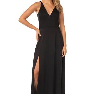 Dress The Population Black Maxi Dress Size XXL